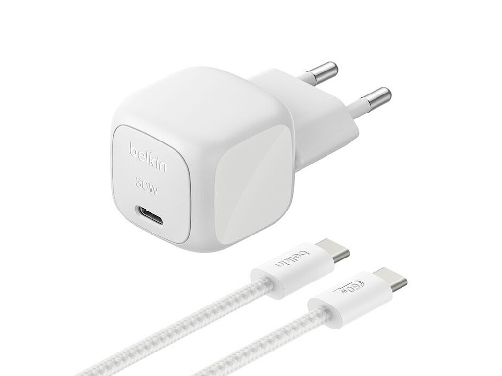 Belkin BoostCharge Laptop Grå Vekselstrøm Hurtig opladning Indendørs
