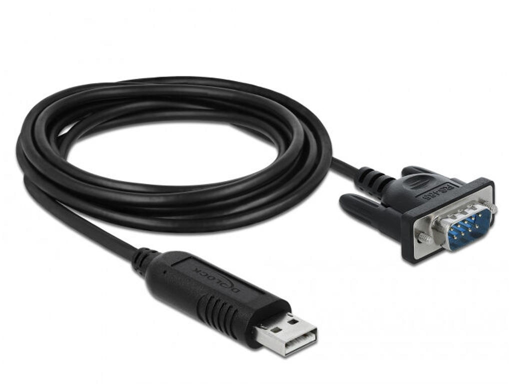 DeLOCK 66283 serielkabel Sort 1,8 m RS-485 USB Type-A