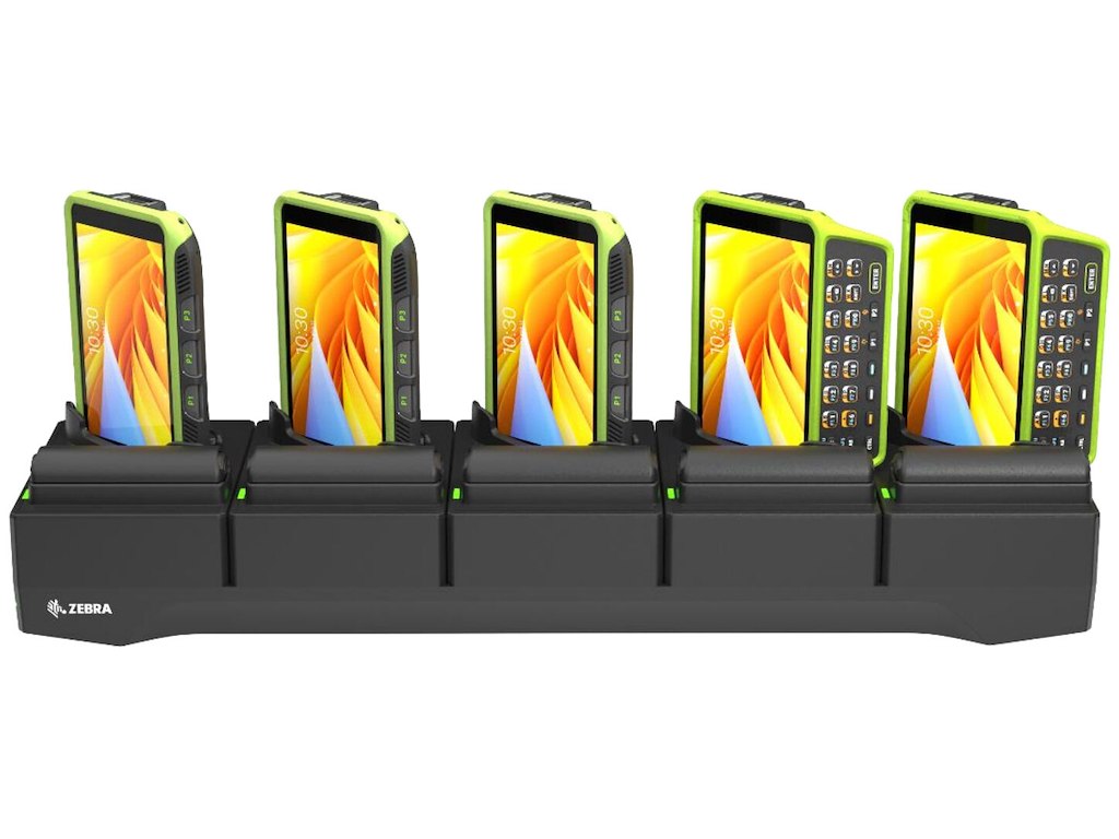 Zebra CRD-WT5X6-5S5BC-01 oplader til mobil enhed Mobil computer Sort Indendørs