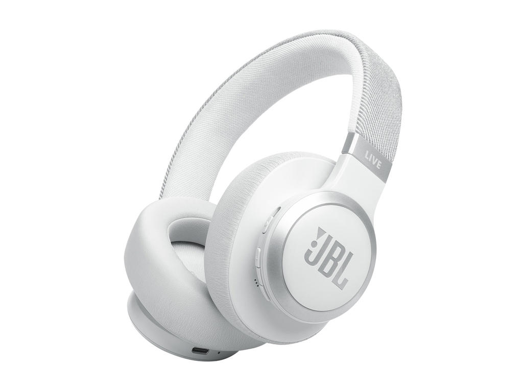 JBL Live 770NC Headset Trådløs Opkald/musik Bluetooth Hvid