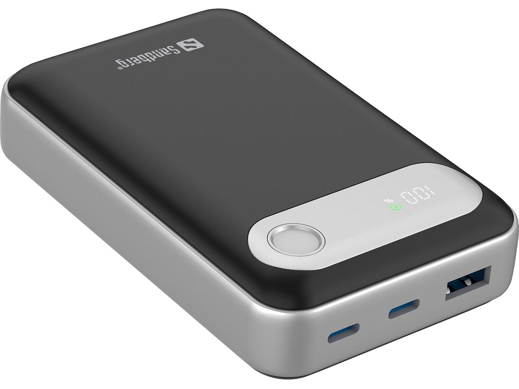 Sandberg 421-41 powerbank Lithium polymer (LiPo) 20000 mAh Sort, Sølv