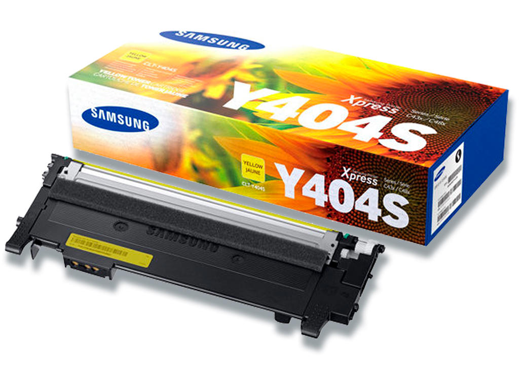 Toner, CLT-Y404S, Yellow-gul, 1.000 sider, Samsung 404S