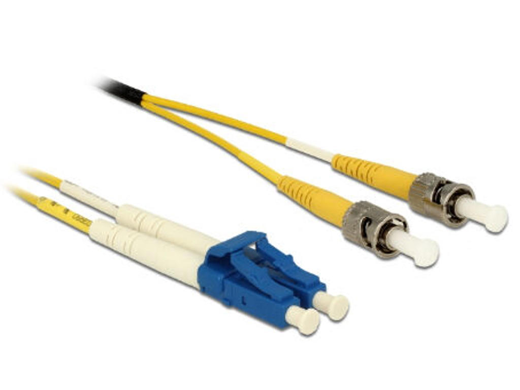 DeLOCK 84691 InfiniBand og fiberoptisk kabel 5 m 2x LC 2x ST Gul