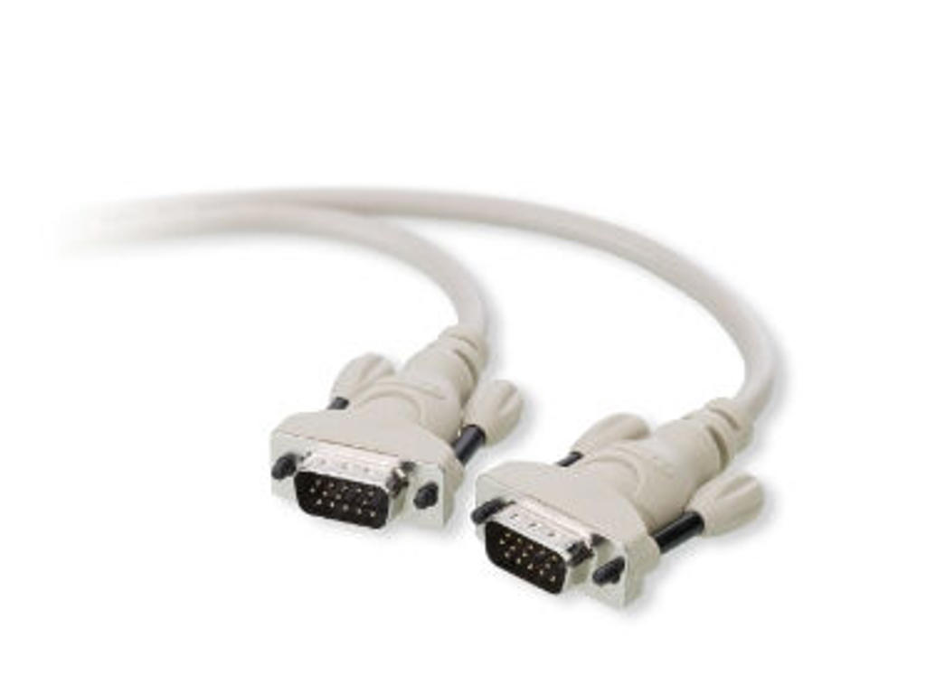 Belkin F2N028BT3M VGA kabel 4,57 m HDDB15 VGA (D-Sub) Beige, Sort