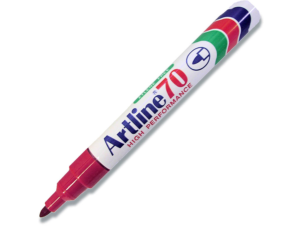 Marker, Rund spids, 1.5 mm, Rød, Artline EK-70