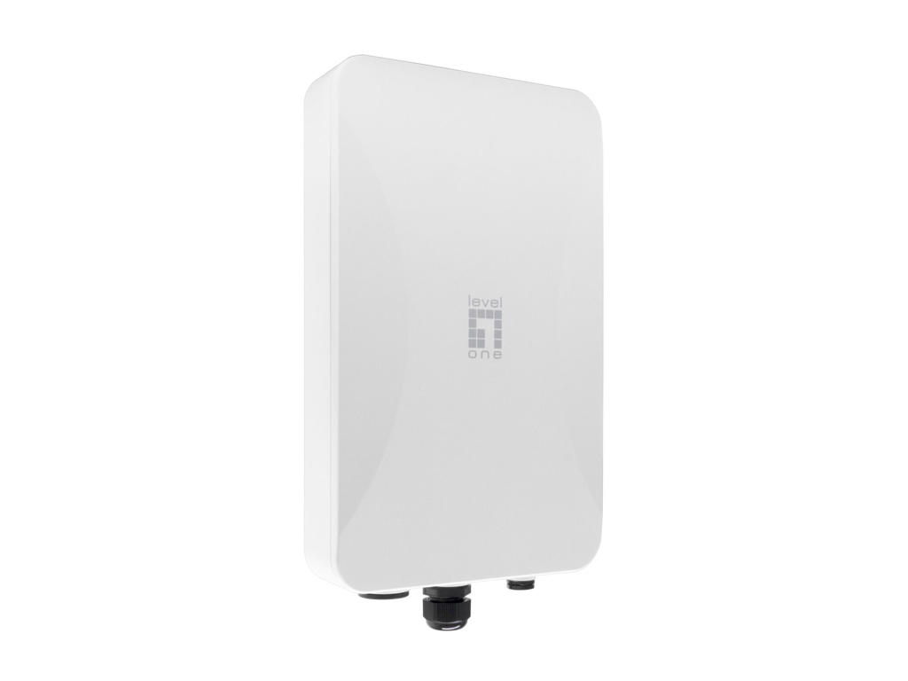 LevelOne AX3000 Dual Band Wi-Fi 6 Outdoor PoE Wireless Access Point, Omni-directional