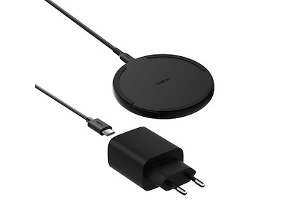 Belkin WIA012kqBK Smartphone Sort Vekselstrøm Trådløs opladning Hurtig opladning Indendørs
