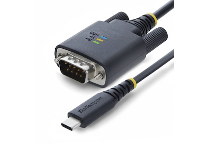 StarTech.com 1P6FFCN-USB-C-SERIAL serielkabel Sort 2 m USB Type-C RS-232
