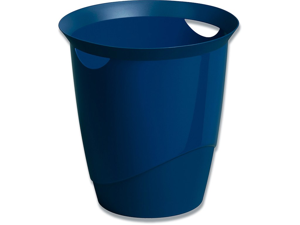 Papirkurv, Blå, 16 liter, Plast, Durable TREND