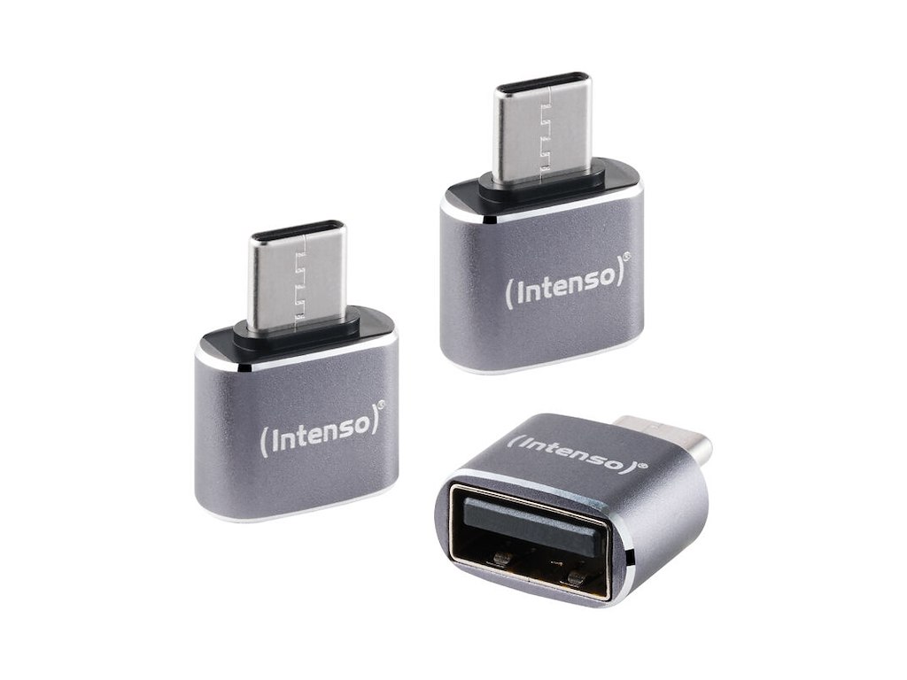 Intenso USB Adapter A480C - USB-A til USB-C (3-pak)