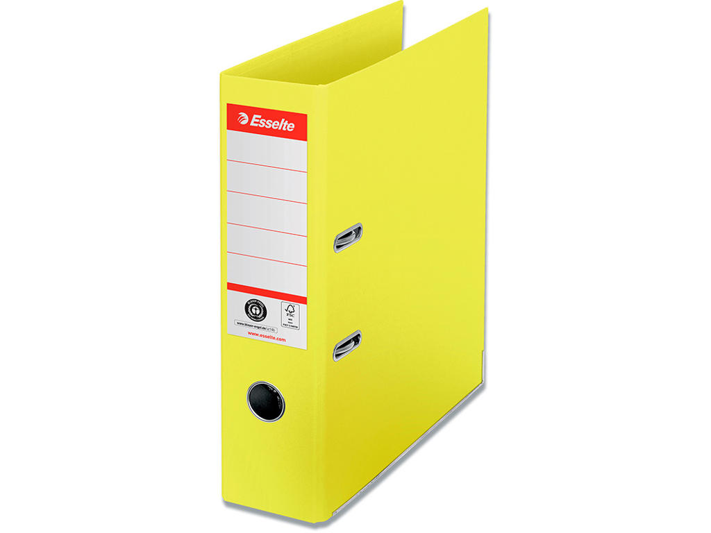 Brevordner, A4, 7.5 cm, Gul, Esselte No.1 Bred