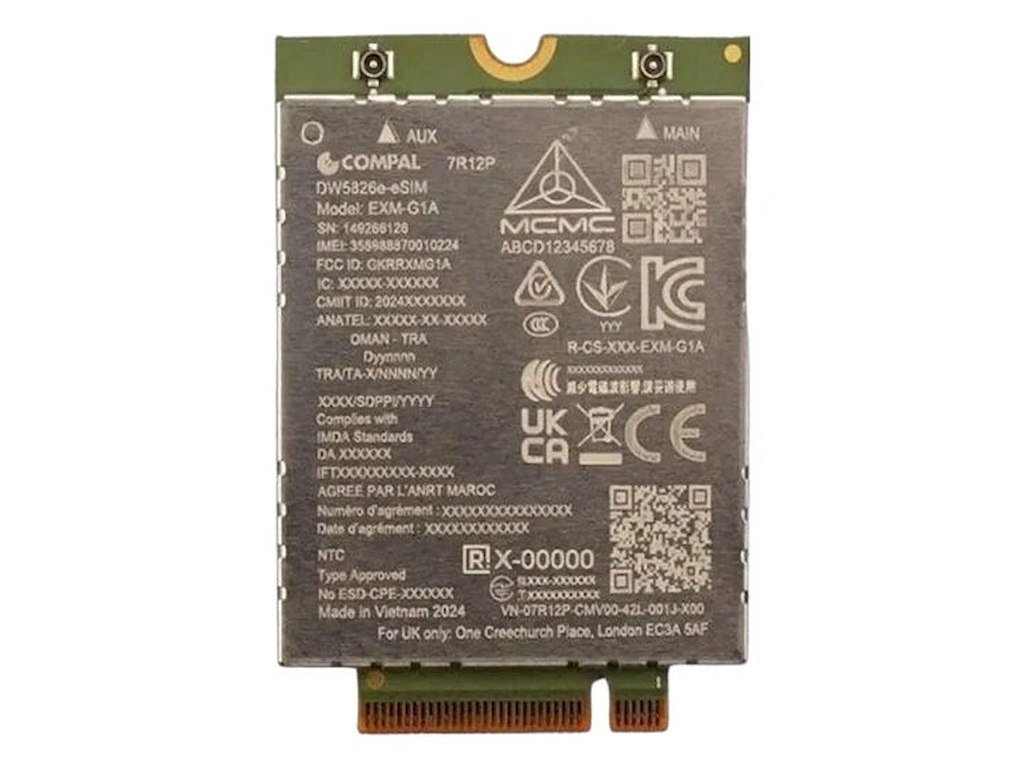 DELL DW5826E Intern WWAN 600 Mbit/s