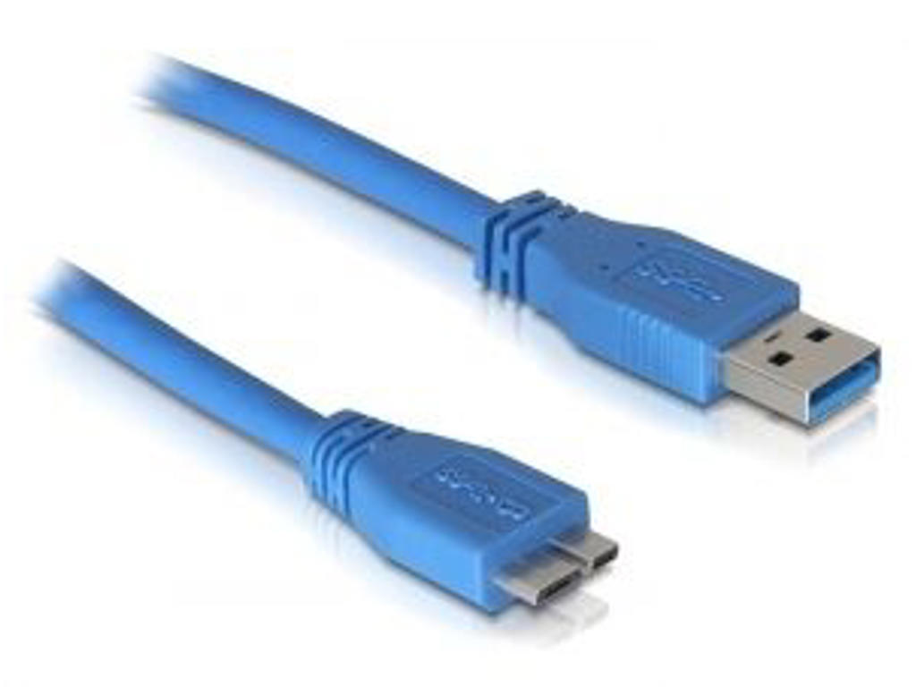 DeLOCK Micro USB 3.0 - 1M USB-kabel USB A Blå
