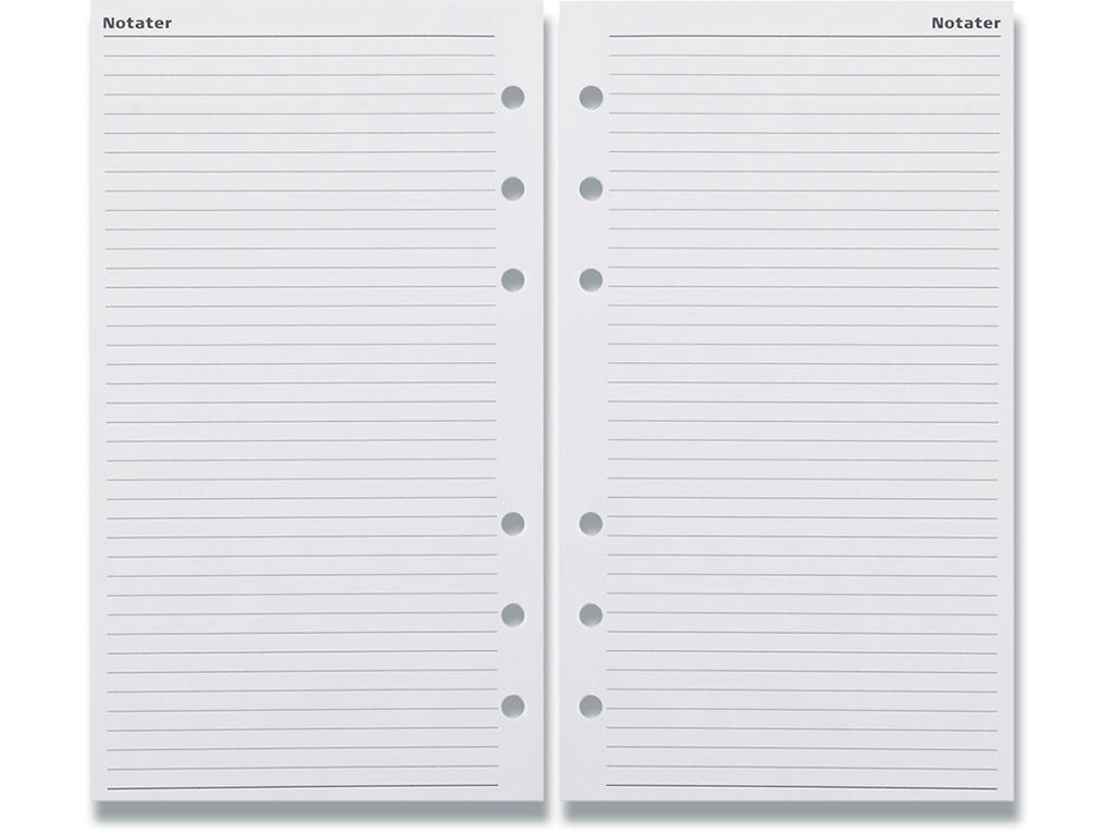 Kalender tilbehør, Linjerede blade, 32 stk, System PP, Mayland 