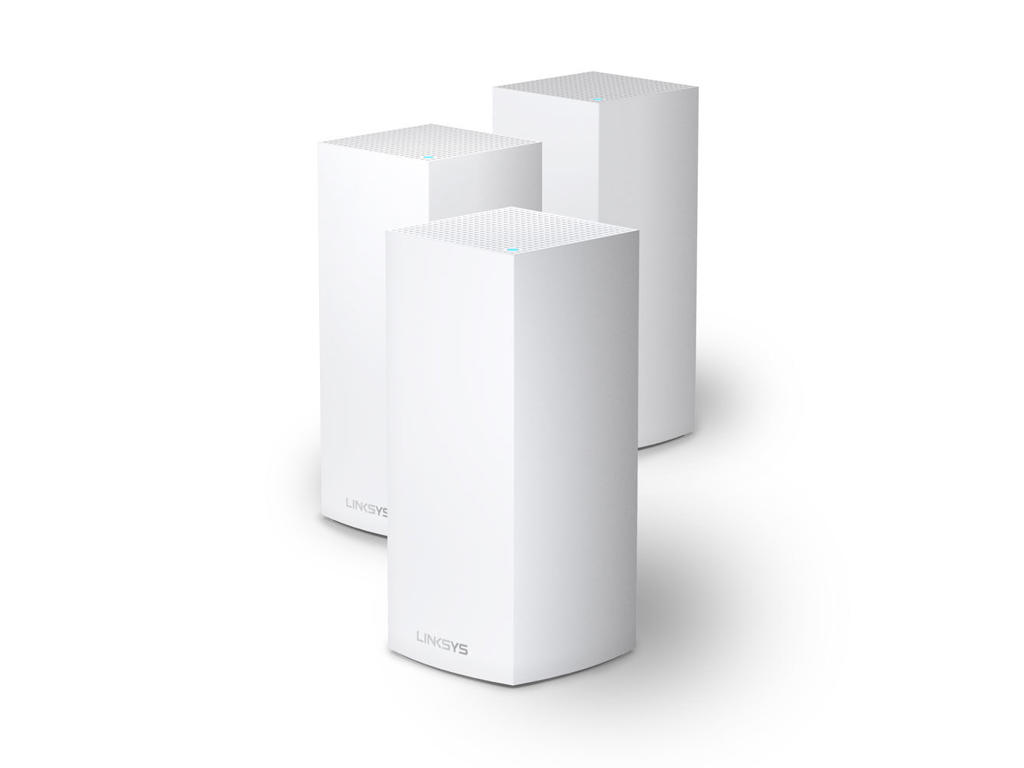 Linksys Velop Intelligent Mesh WiFi 6 (AX4200)-system til hele hjemmet, Tri-Band, 3-pak