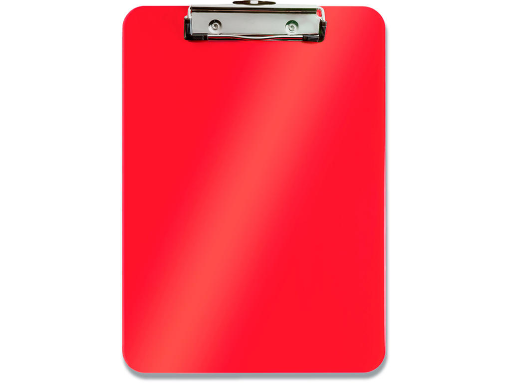 Clipboard, Rød, Uden forside, A4, Leitz WOW