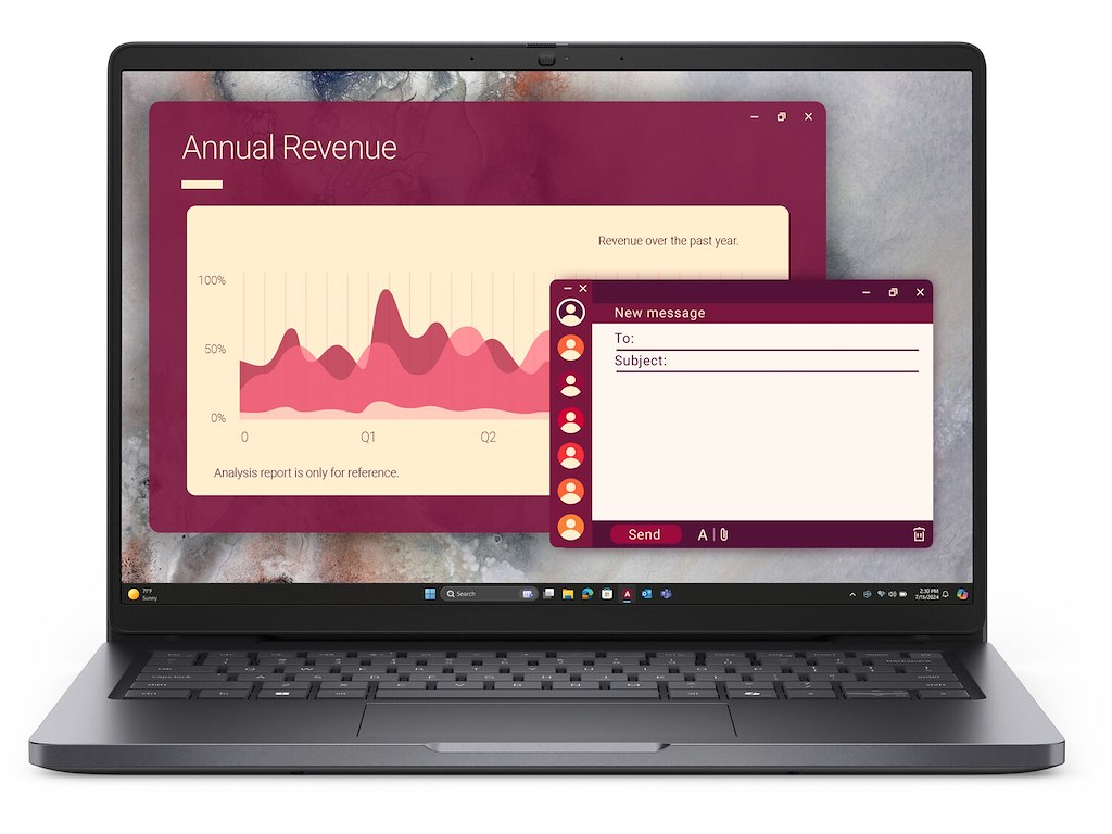 DELL Pro 14 PC14250 Intel Core 5 120U Laptop 35,6 cm (14") Full HD+ 16 GB DDR5-SDRAM 512 GB SSD Wi-Fi 6E (802.11ax) Windows 11 Pro Nordisk Sort