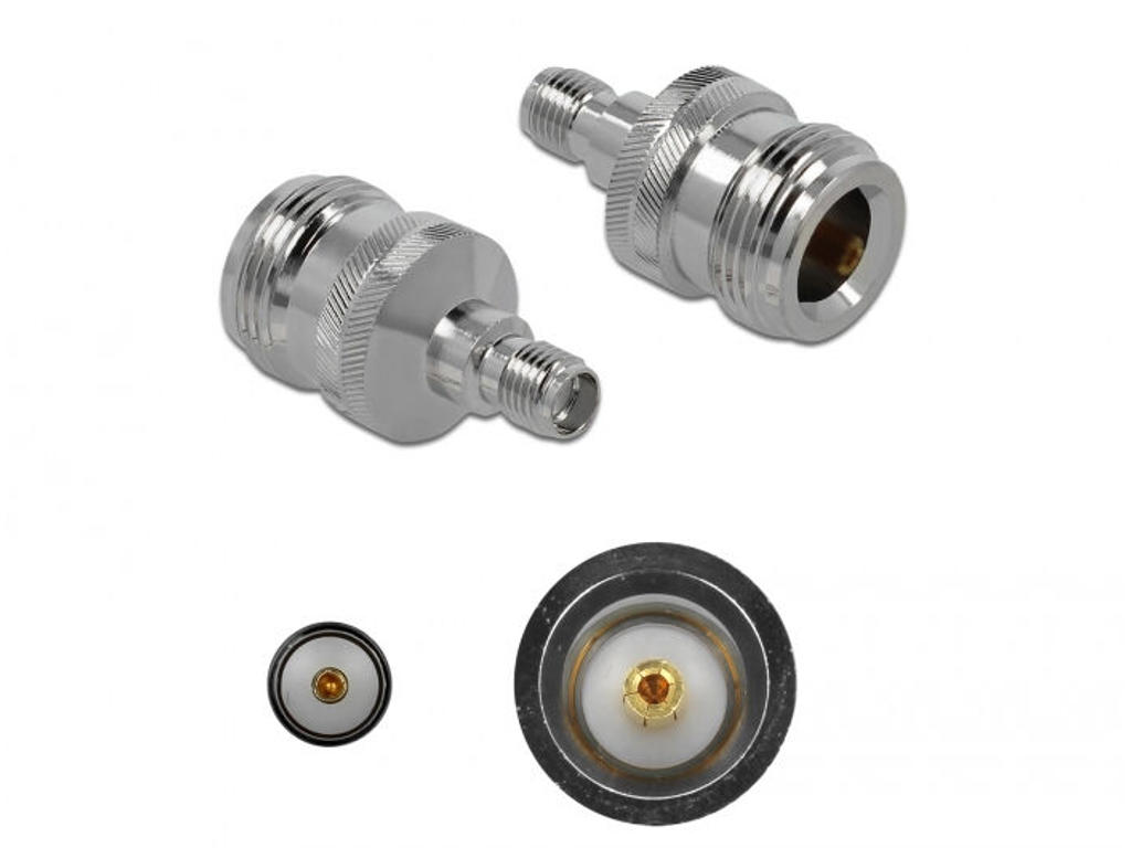 DeLOCK 89986 kabel kønsskifter SMA Nikkel