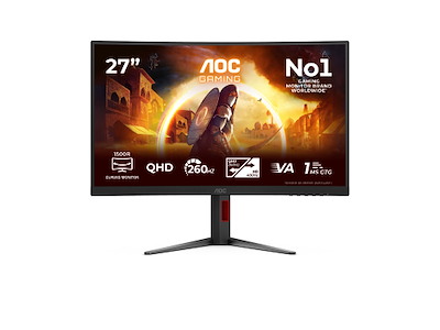 AOC G4 Gaming computerskærm 68,6 cm (27") 2560 x 1440 pixel Sort, Rød