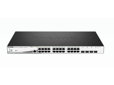 D-Link DGS-1210-28MP netværksswitch Administreret L2 Gigabit Ethernet (10/100/1000) Strøm over Ethernet (PoE) 1U Sort, Grå