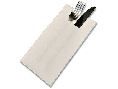 Servietter, Til Bestik, 1 lag, Hvid, 40x40 cm, 300 stk, Abena