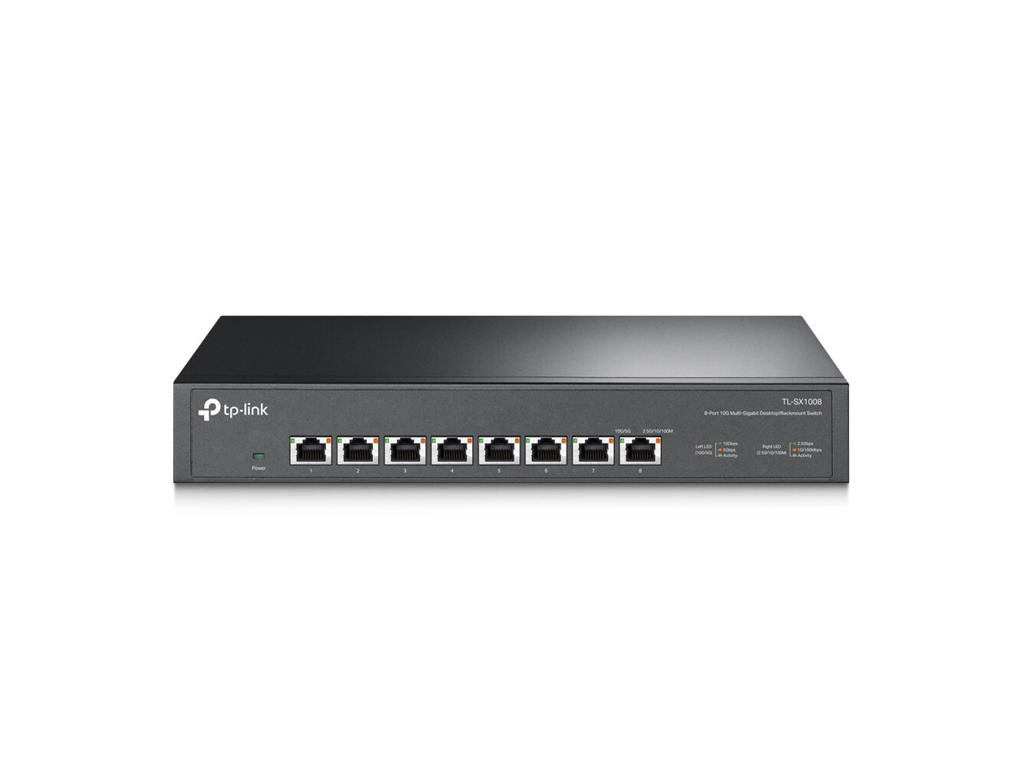 TP-Link TL-SX1008 netværksswitch Ikke administreret 10G Ethernet (100/1000/10000) 1U Sort