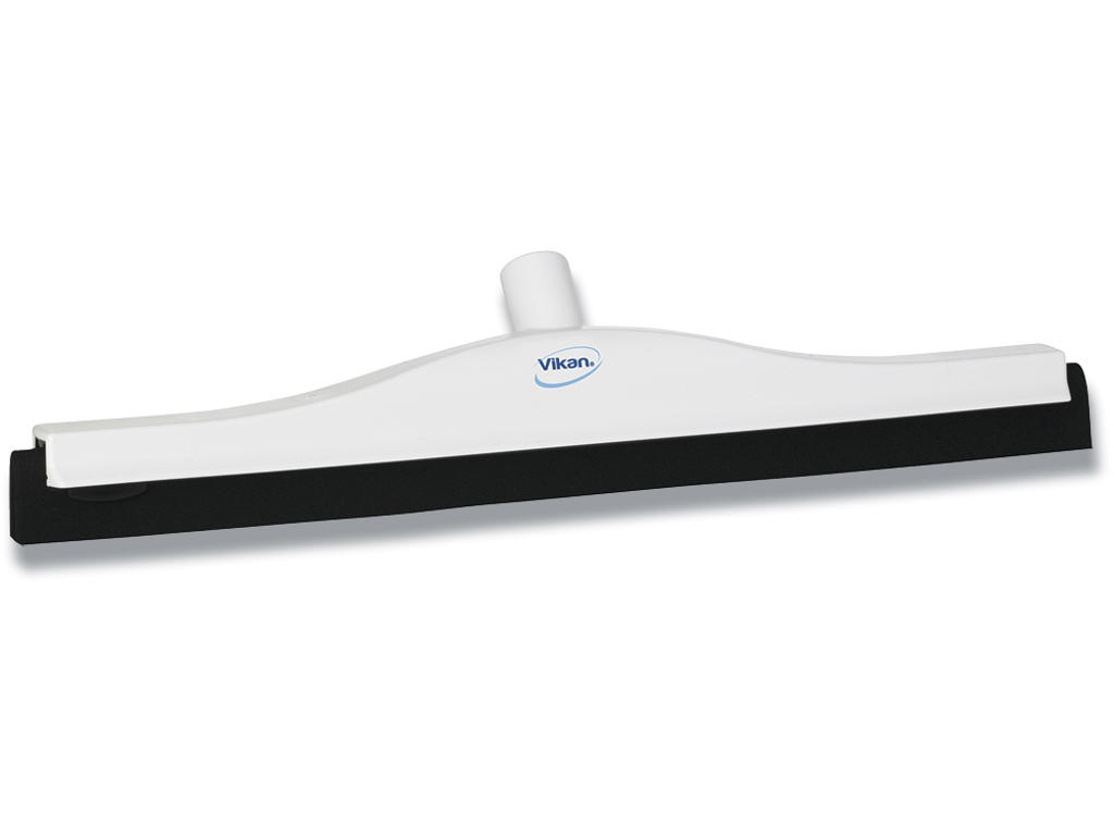 Gulvskraber, 50cm, hvid, cellegummi/PP, med dobbeltblad, 1 stk, Vikan