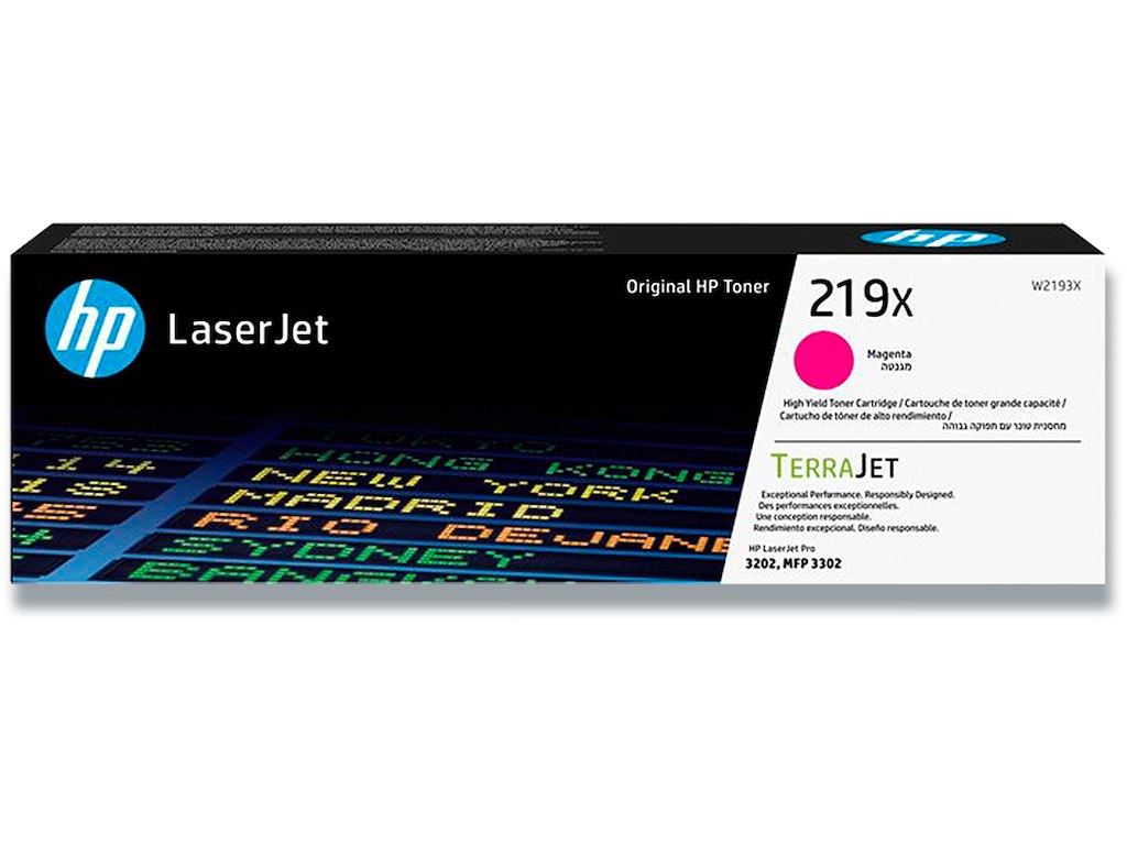 Toner, 219X, Magenta-rød, 2.500 sider, HP W2193X