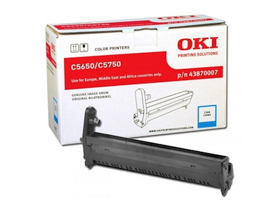 Tromle, C5650/C5750, Cyan-blå, 20.000 sider, OKI 