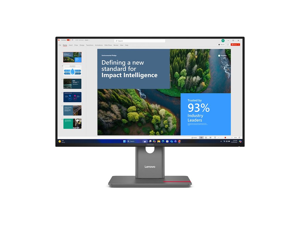 Lenovo ThinkVision P27UD-40 computerskærm 68,6 cm (27") 3840 x 2160 pixel 4K Ultra HD LED Sort