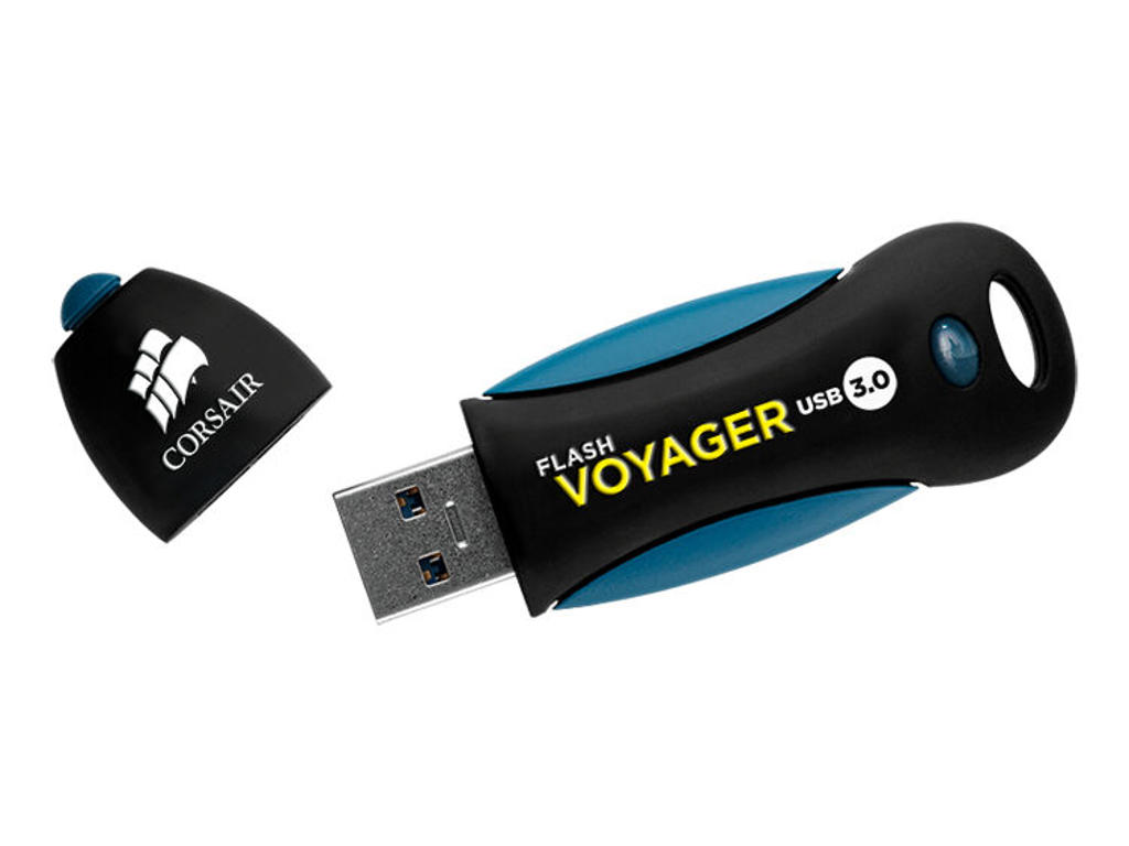 Corsair Voyager 256GB USB-nøgle USB Type-A 3.2 Gen 1 (3.1 Gen 1) Sort, Blå