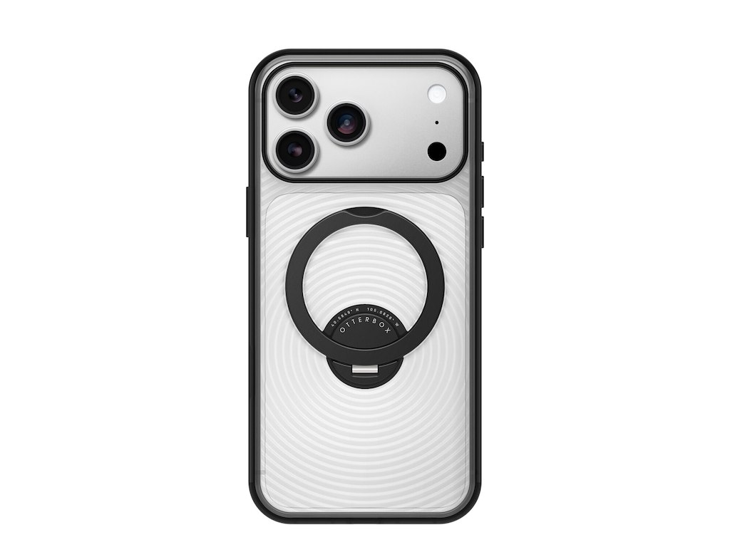 OtterBox Symmetry Stand MagSafe mobiltelefon etui 17,5 cm (6.9") Cover Transparent, Sort