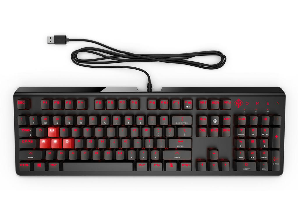 HP Teclado OMEN by 1100 tastatur Spil USB Sort