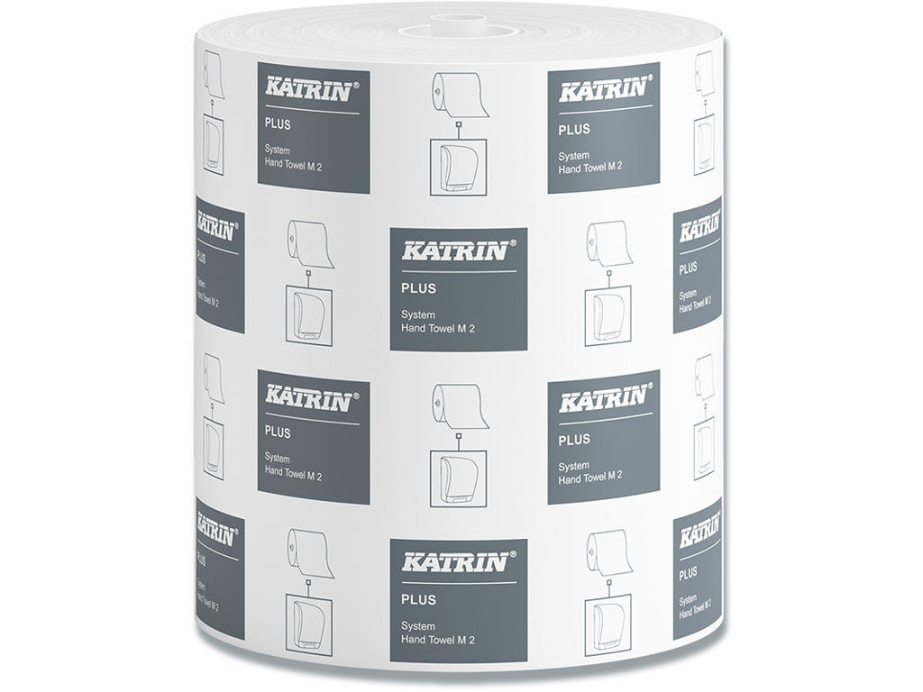 Håndklæderulle, Udvendig oprulning, 2 lag, 6 ruller, Katrin Plus System M
