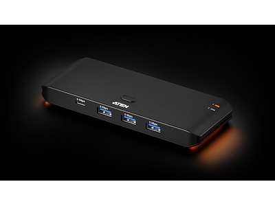 ATEN US5324 USB 3.2 Gen 2 (3.1 Gen 2) Type-A + Type-C 5000 Mbit/s Sort