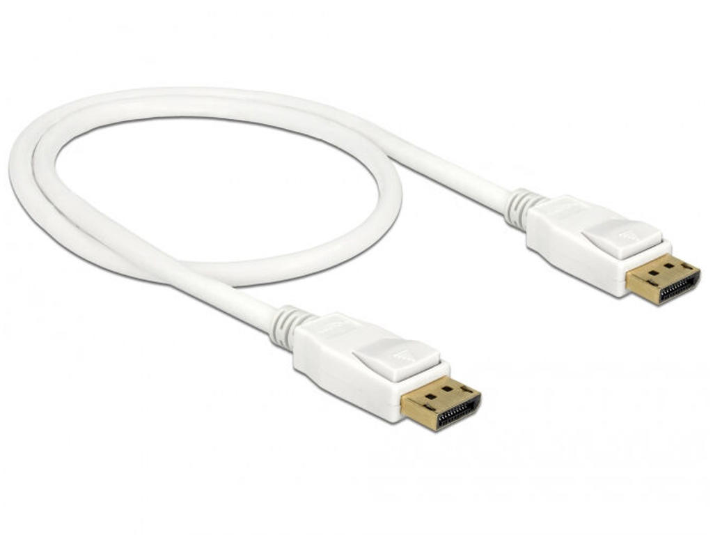 DeLOCK 85507 DisplayPort kabel 0,5 m Hvid