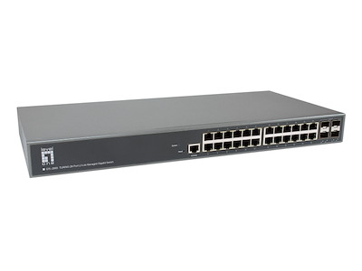 LevelOne GTL-2885 netværksswitch Administreret L3 Gigabit Ethernet (10/100/1000) Grå