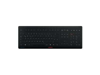 CHERRY Stream tastatur Universel RF trådløs + USB QWERTZ Tysk Sort