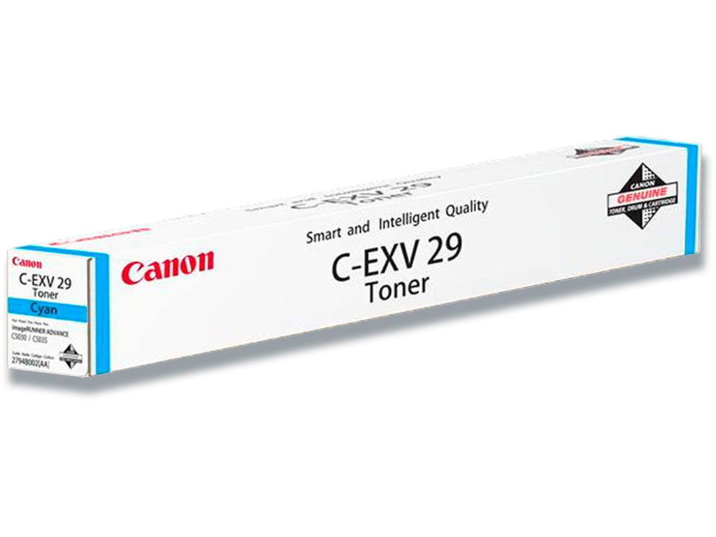 Toner, C-EXV 29, Cyan-blå, 27.000 sider, Canon 2794B002