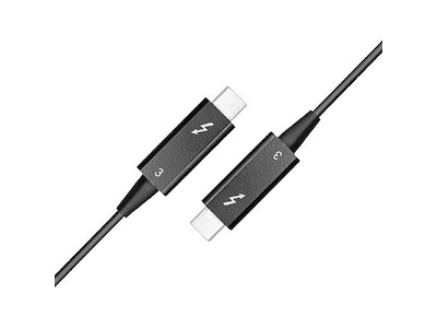 Microconnect MC-OPT-TB3-050B Thunderbolt kabel 50 m 40 Gbit/sek. Sort