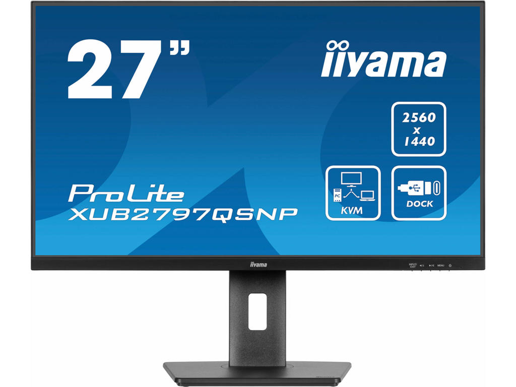 iiyama ProLite XUB2797QSNP-B1 computerskærm 68,6 cm (27") 2560 x 1440 pixel Quad HD LED Sort