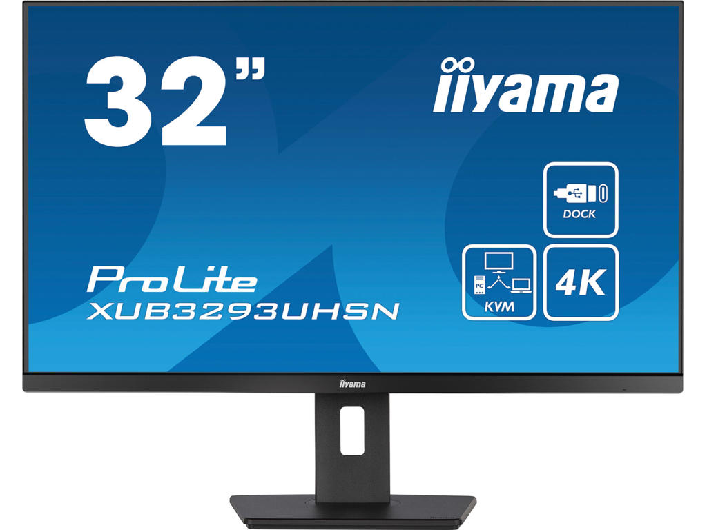 iiyama ProLite XUB3293UHSN-B5 computerskærm 80 cm (31.5") 3840 x 2160 pixel 4K Ultra HD LCD Sort