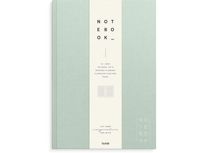 Notesbog, A4, Linjeret, Grøn, Mayland 