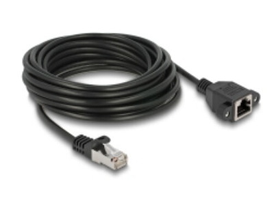 DeLOCK 90779 netværkskabel Sort 5 m Cat6a S/FTP (S-STP)