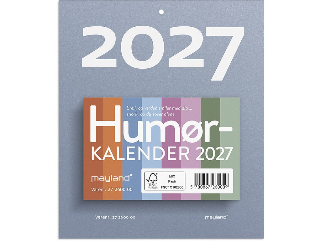 Afrivningskalender, 2027, Humør, Mayland