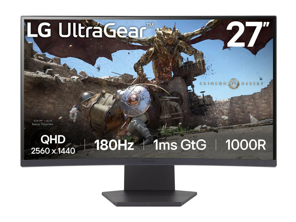 LG 27GS60QC-B computerskærm 68,6 cm (27") 2560 x 1440 pixel Fuld HD LCD Sort