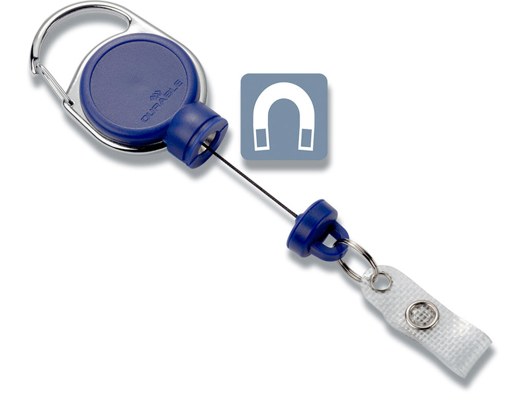 Yoyosnor, Til kort: Stropklemme, Til bærer: Karabinhage, 1 stk, Durable EXTRA STRONG 