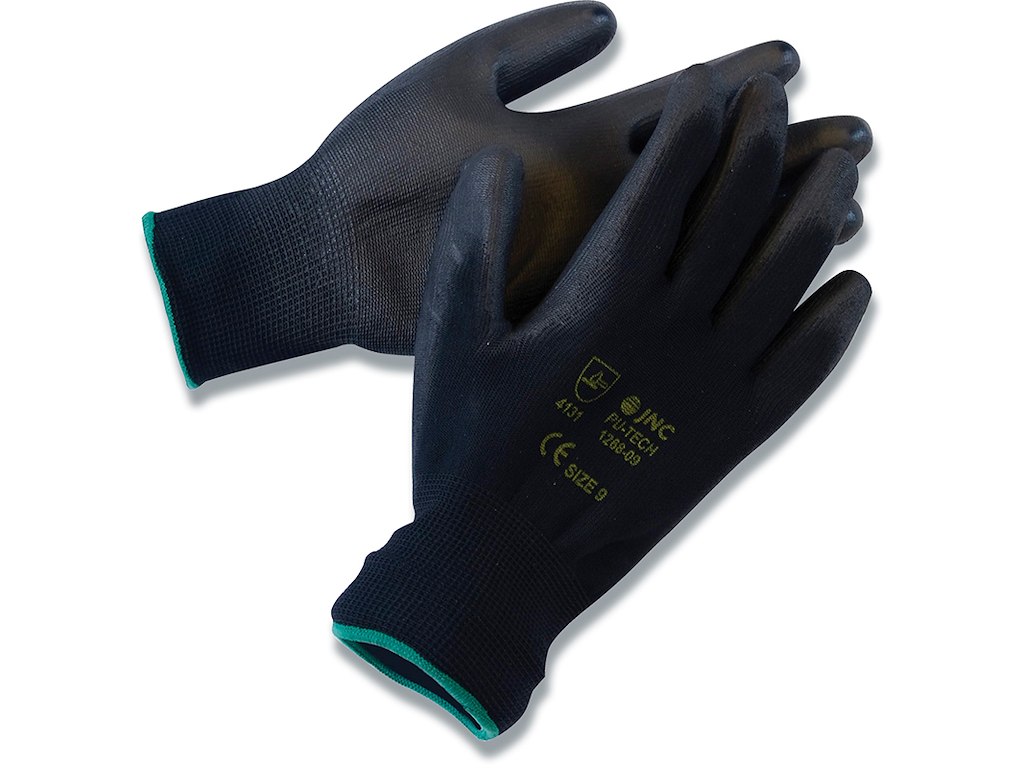 Arbejdshandsker, Nylon-PU, Str. 11, Halvdyppet, ICM-ArSiMa 