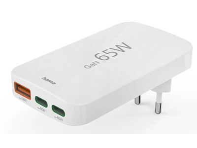 Hama 00125144 oplader til mobil enhed Headset, Laptop, Strømbank, Smartphone, Tablet Hvid Vekselstrøm Hurtig opladning Indendørs