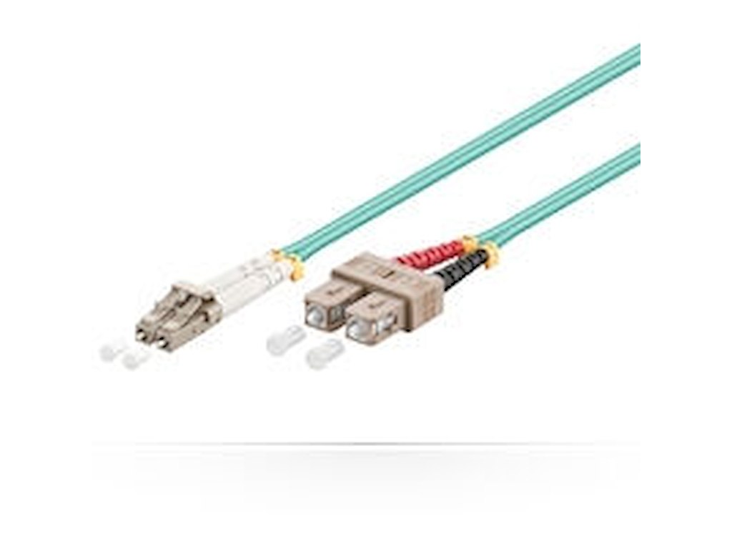 Microconnect 4m, LC/UPC - SC/UPC InfiniBand og fiberoptisk kabel Blå